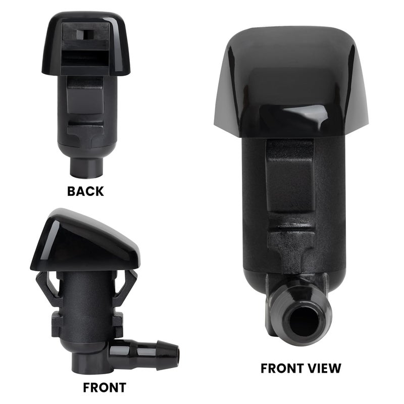 Belleone 2PCS Front Windshield Washer Nozzle Fit for 2008-2012 Jeep Liberty, 2006-2010 Jeep Commander, 2007-2011 Dodge Nitro, Replacement for Part # 55157319AA 4806312AA, Spray Jet Kit - Image 5